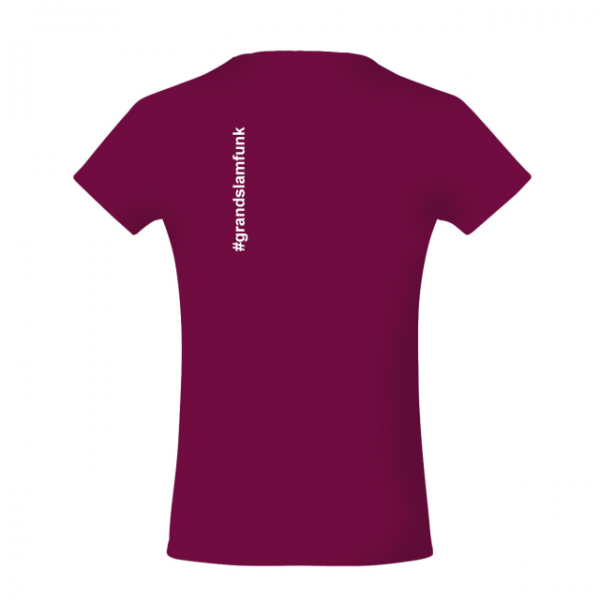 Grand Slam Logo Girls Shirt Burgund – Bild 2