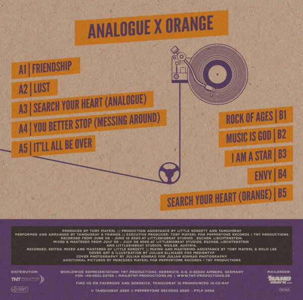 Tanquoray - 'analogue x orange' - Vinyl – Bild 2